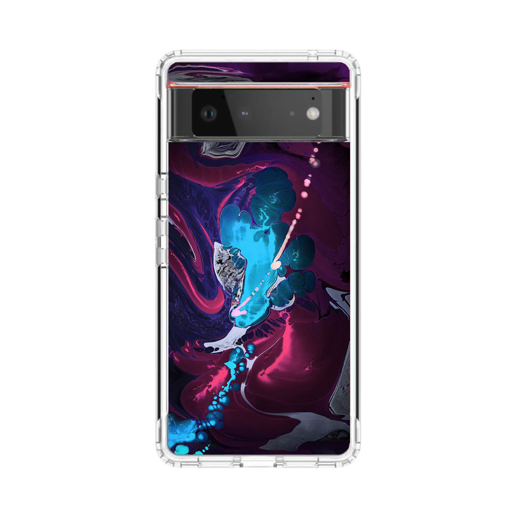 Abstract Purple Blue Art Google Pixel 6 Case