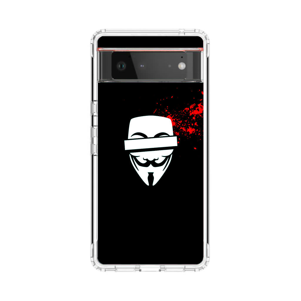 Anonymous Blood Splashes Google Pixel 6 Case