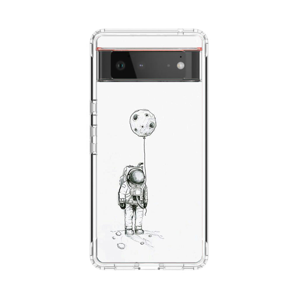 Astronaut Moon Balloon Google Pixel 6 Case