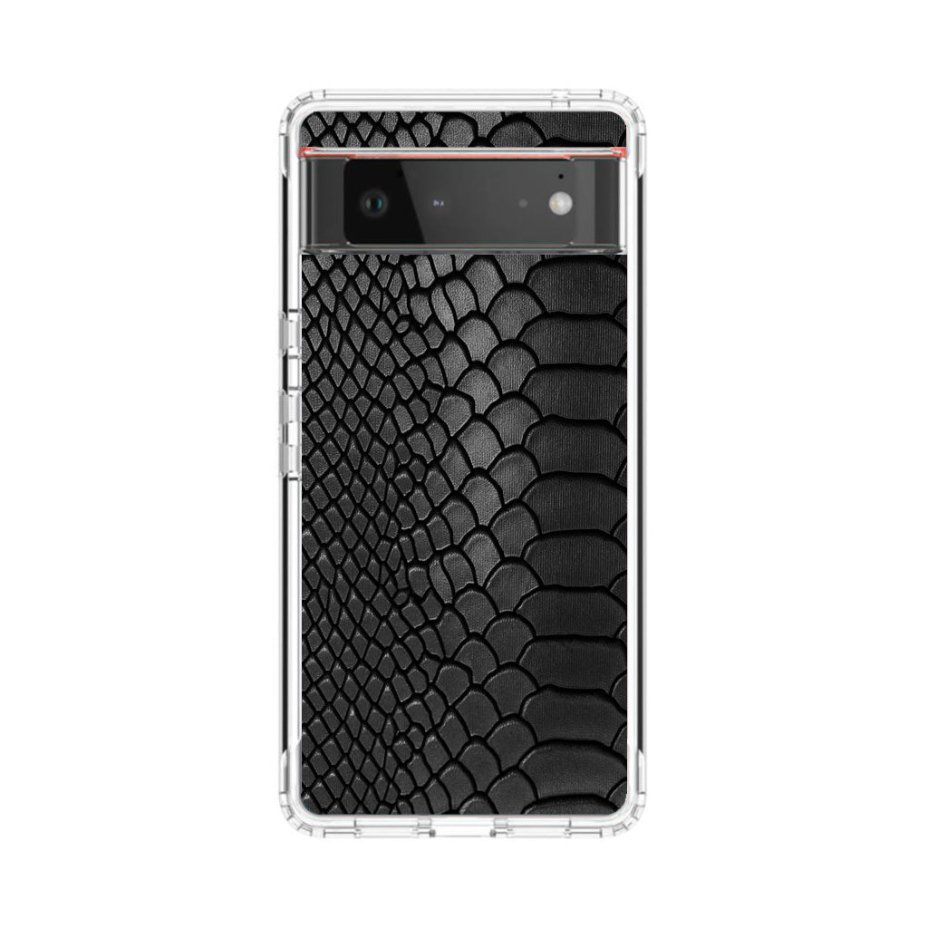 Black Snake Skin Texture Google Pixel 6 Case