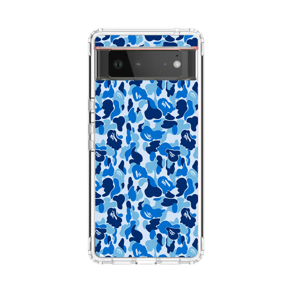 Blue Camo Google Pixel 6 Case