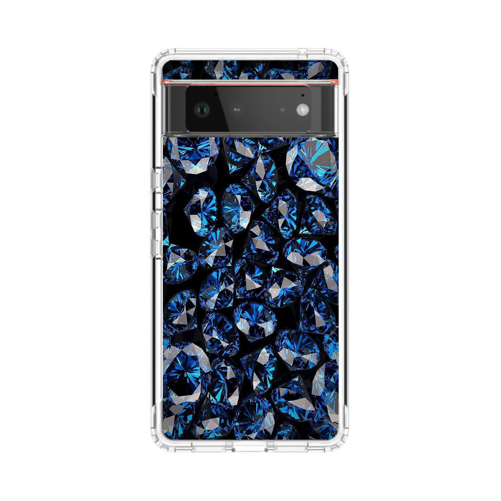 Blue Diamonds Pattern Google Pixel 6 Case