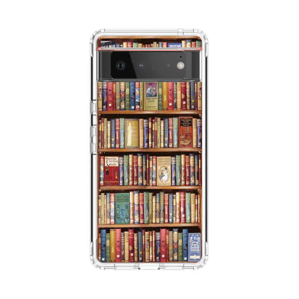 Bookshelf Library Google Pixel 6 Case