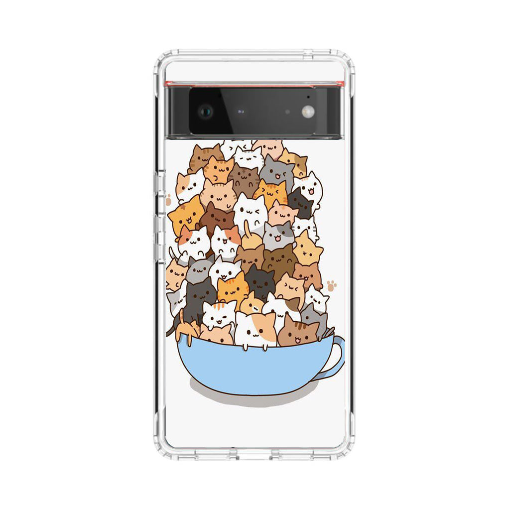 Cats on A Bowl Google Pixel 6 Case