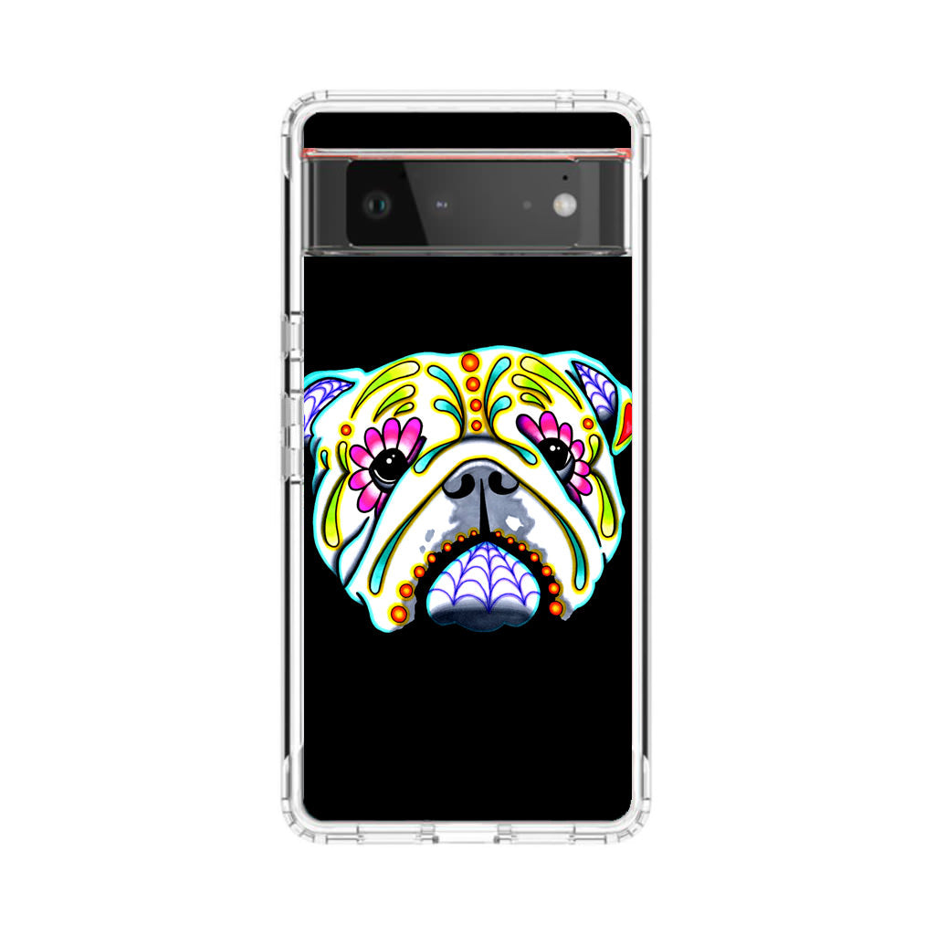 Colorful Bulldog Art Google Pixel 6 Case