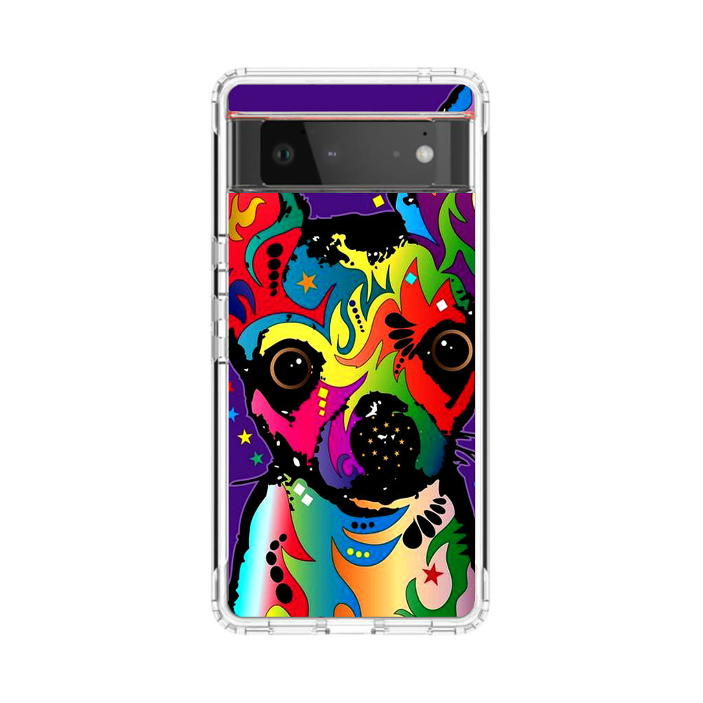 Colorful Chihuahua Google Pixel 6 Case