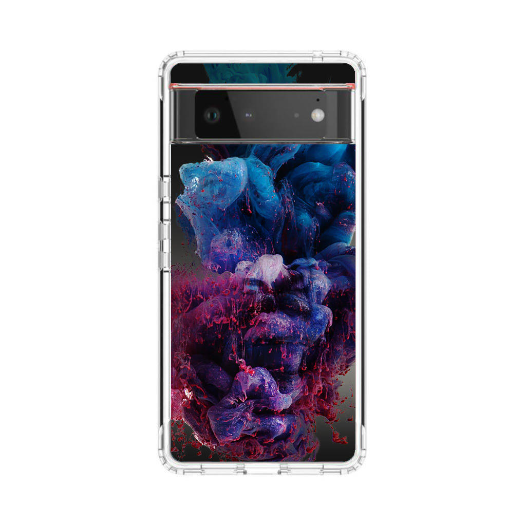 Colorful Dust Art on Black Google Pixel 6 Case