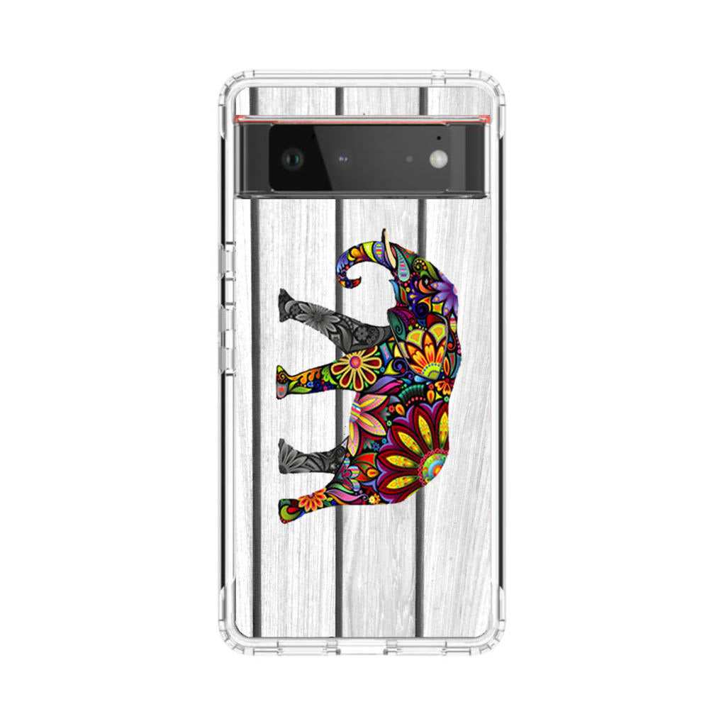 Colorful Elephant Flower Google Pixel 6 Case