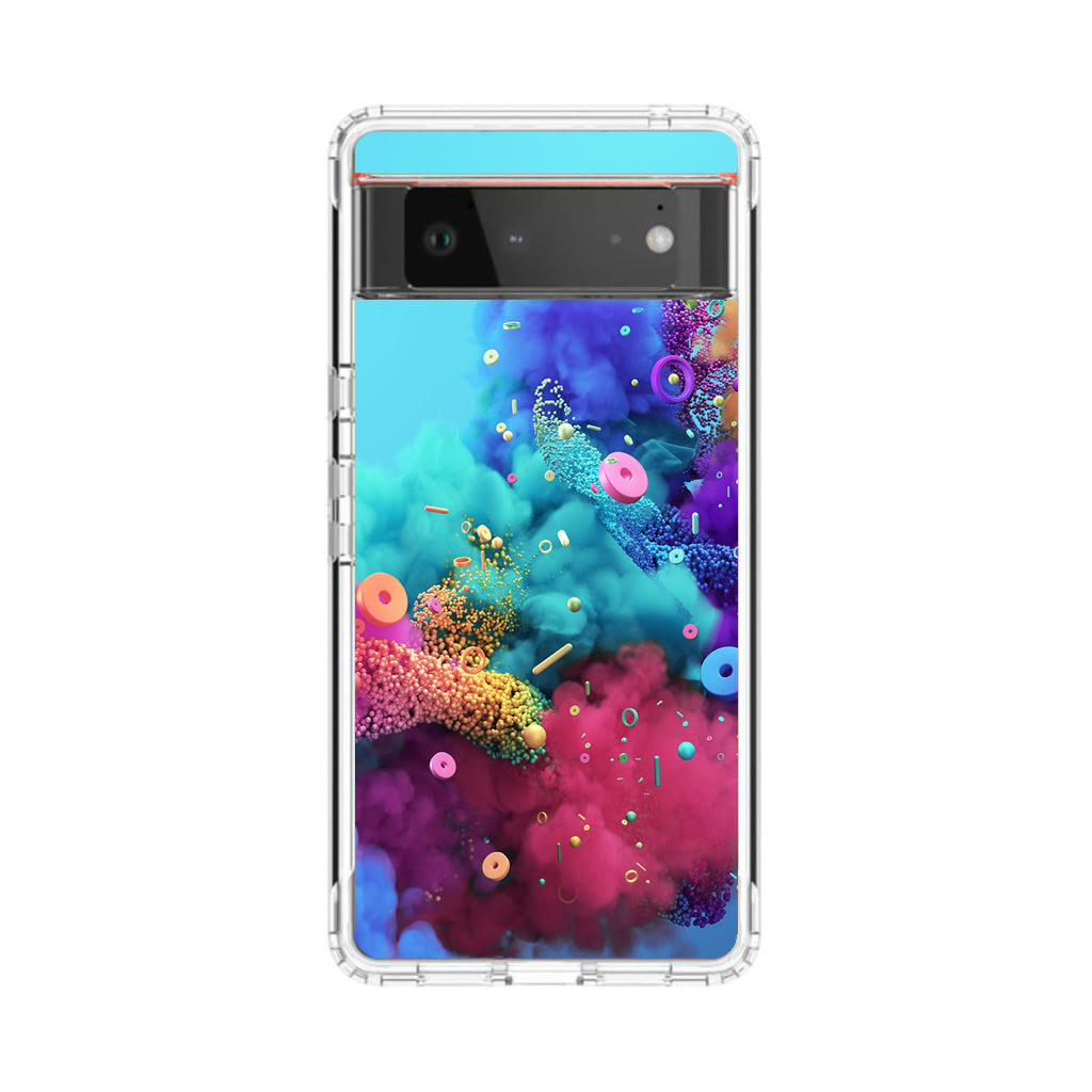 Colorful Smoke Boom Google Pixel 6 Case