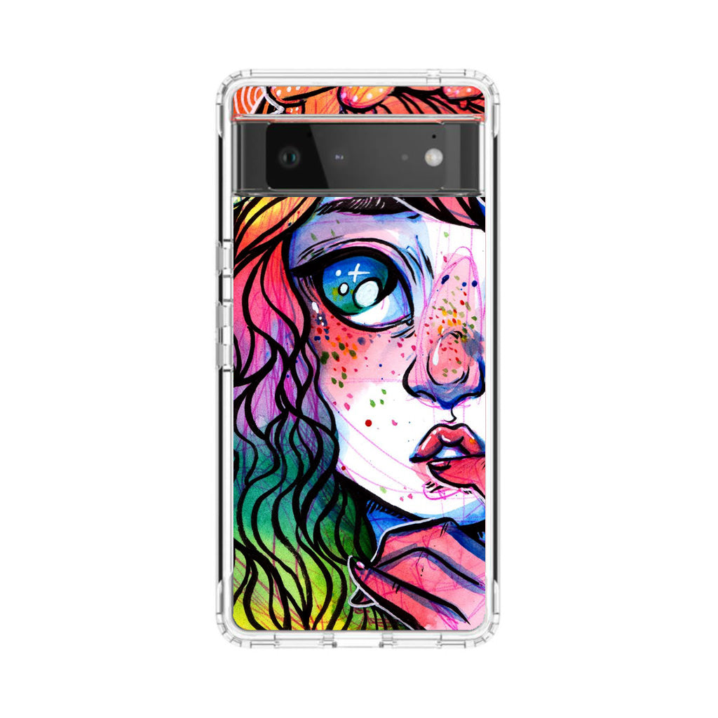 Eyes And Braids Google Pixel 6 Case