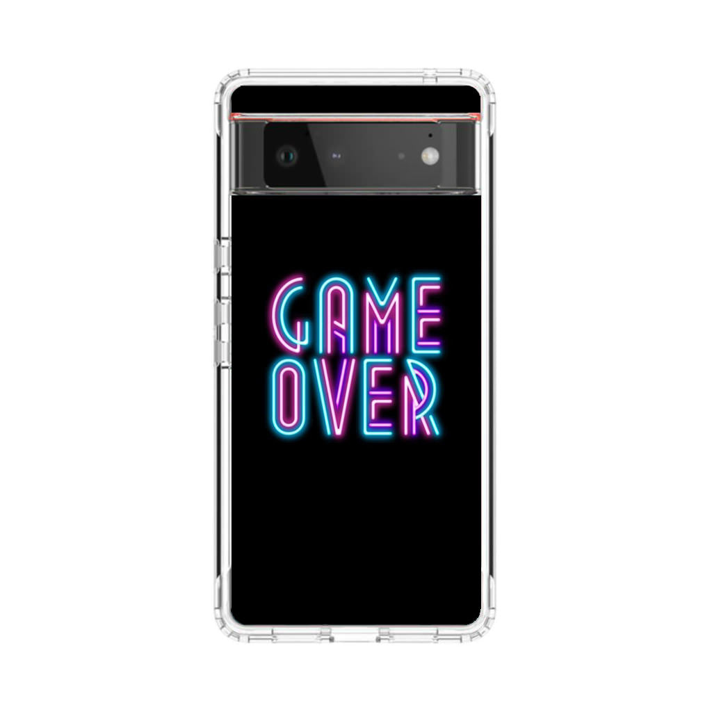 Game Over Neon Google Pixel 6 Case