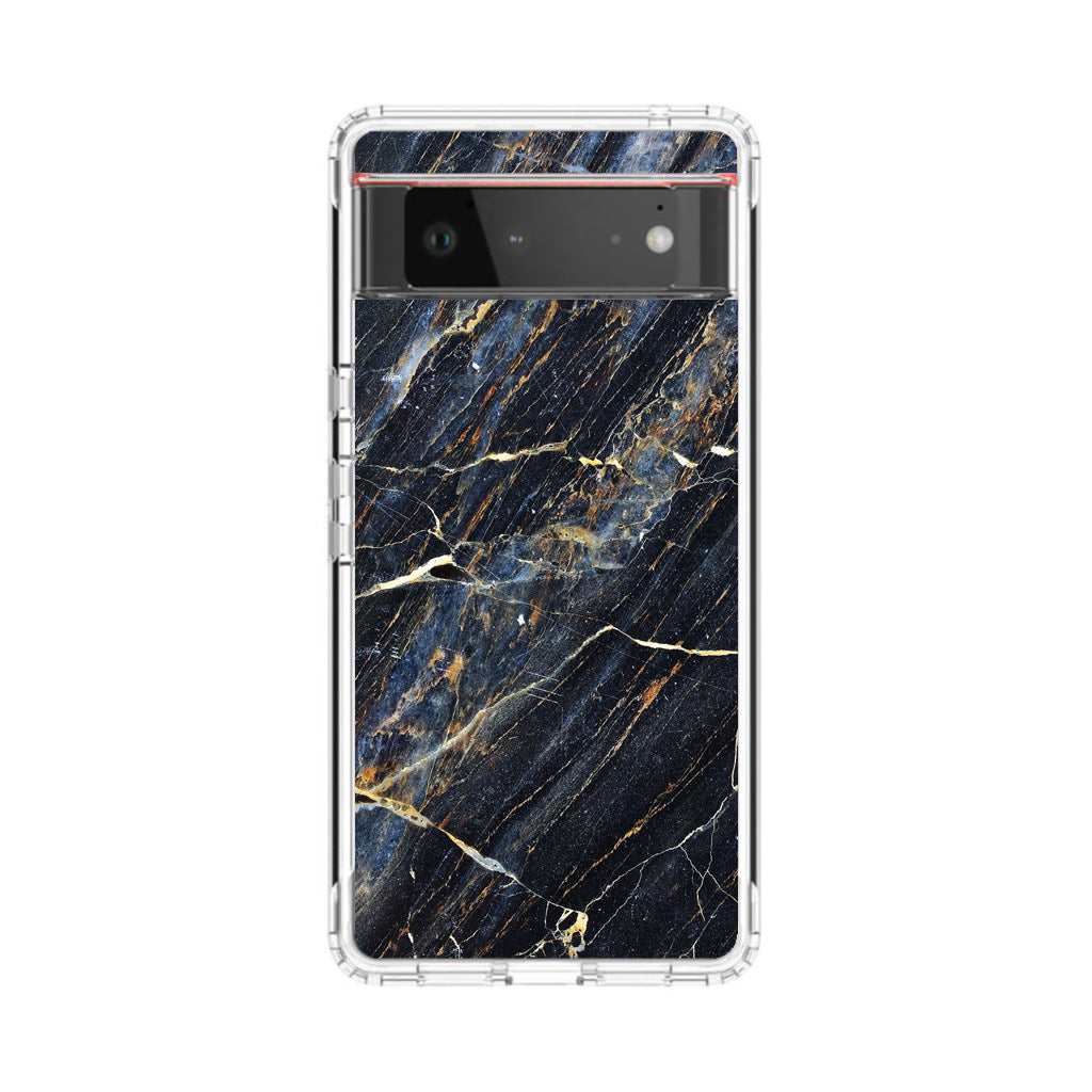 Golden Black Marble Google Pixel 6 Case