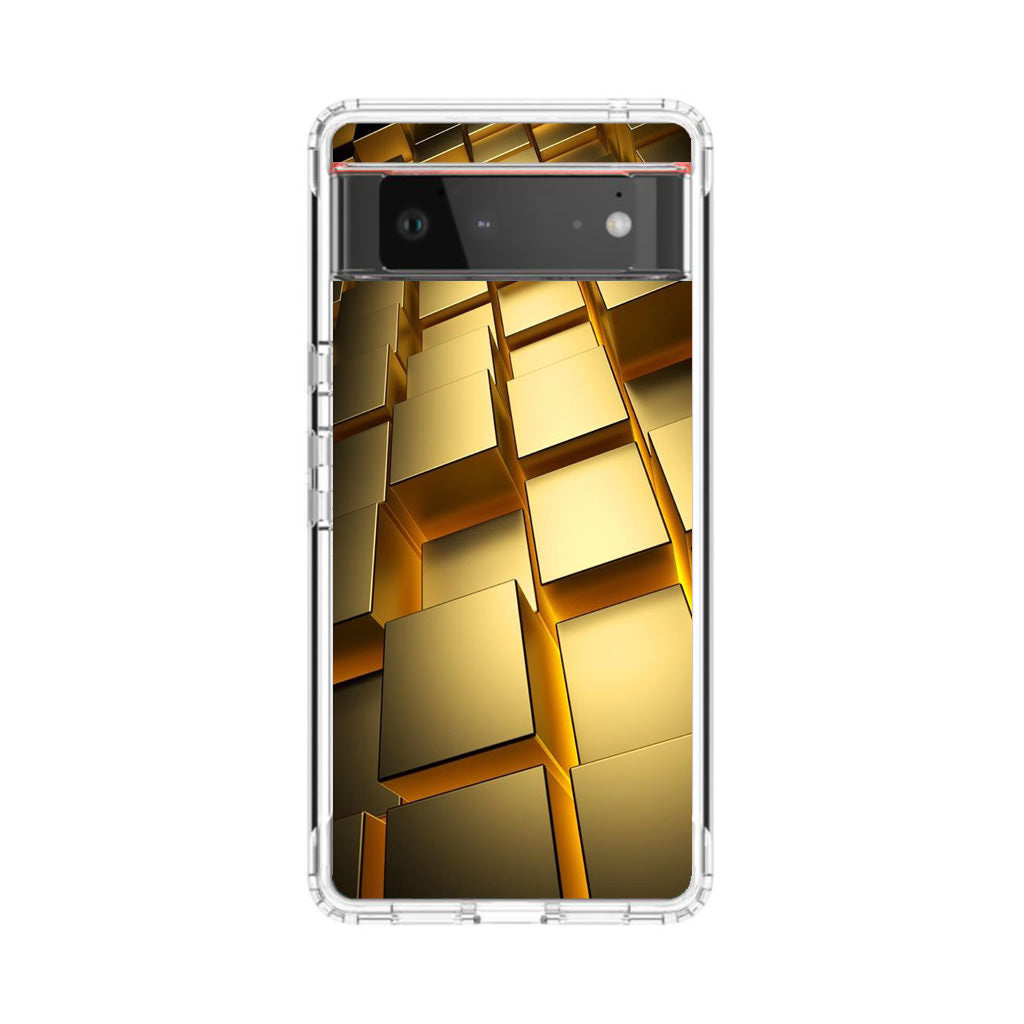 Golden Cubes Google Pixel 6 Case