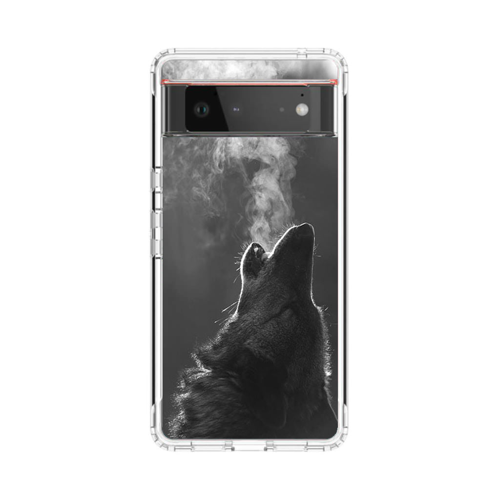 Howling Wolves Black and White Google Pixel 6 Case