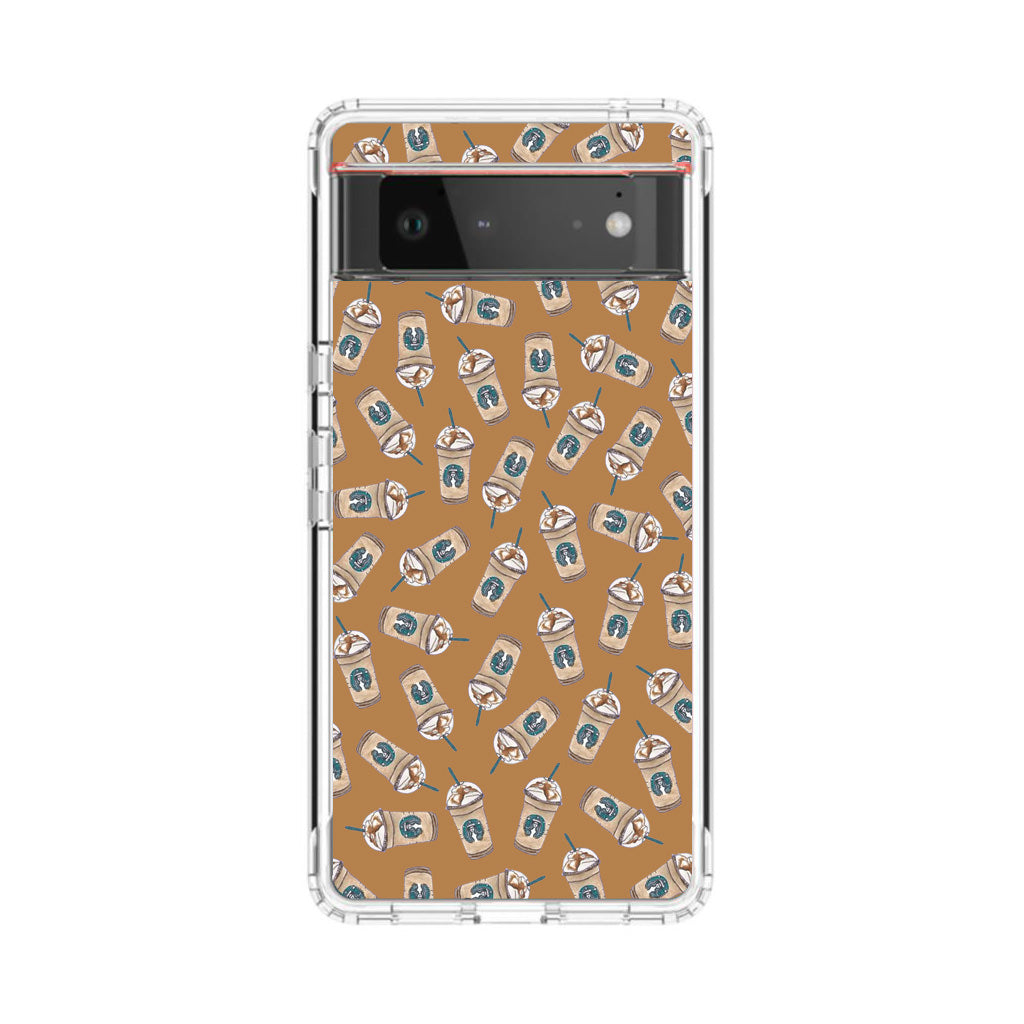 Iced Cappuccinos Lover Pattern Google Pixel 6 Case