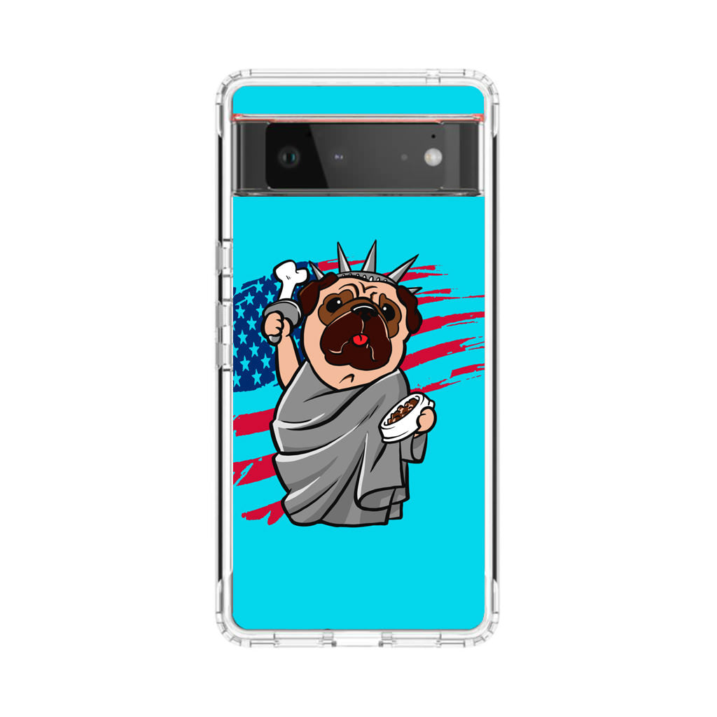 Independence Day Pug Google Pixel 6 Case