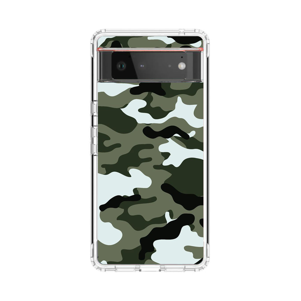 Military Green Camo Google Pixel 6 Case