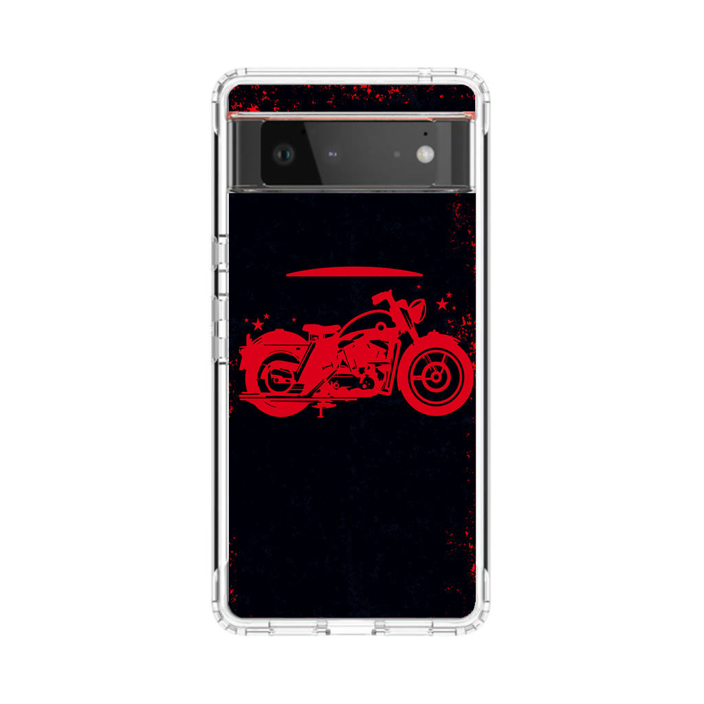 Motorcycle Red Art Google Pixel 6 Case