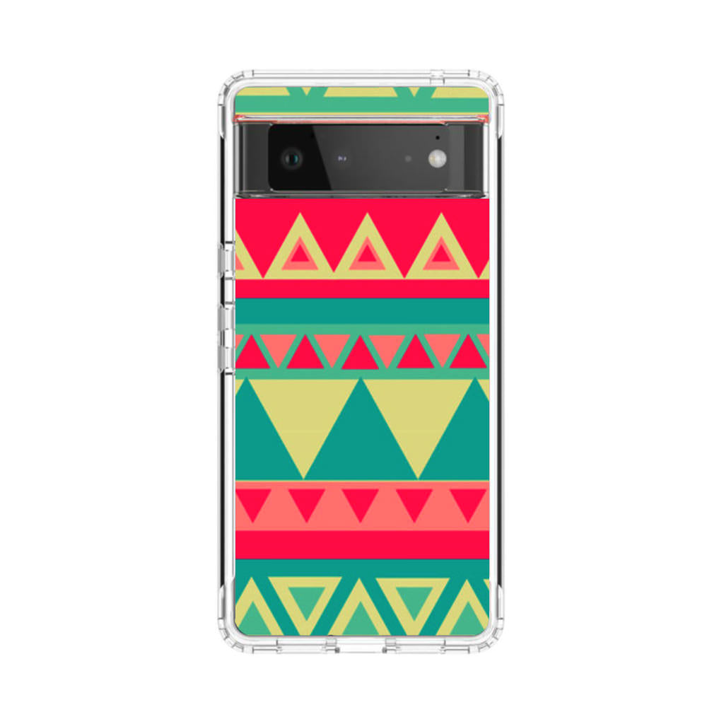 Old Aztec Pattern Google Pixel 6 Case