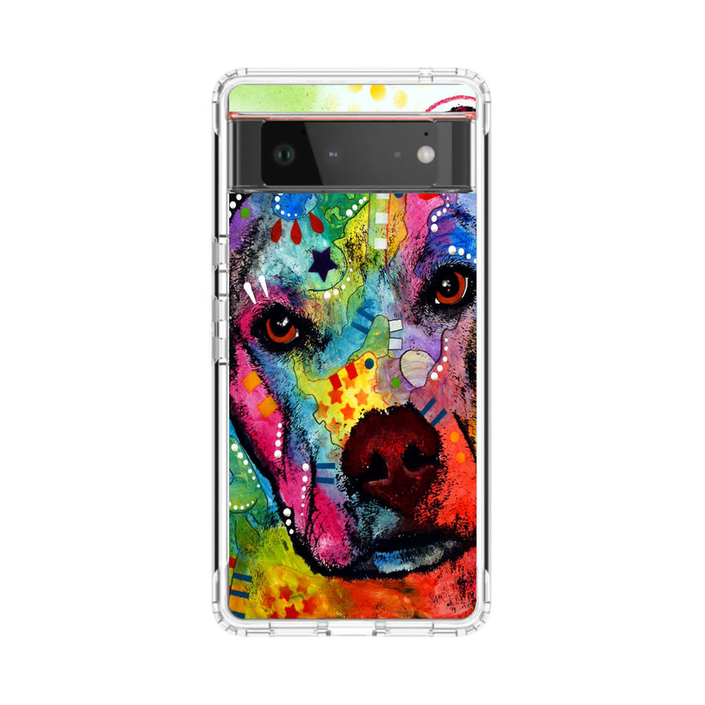 Pitbull Love Painting Google Pixel 6 Case