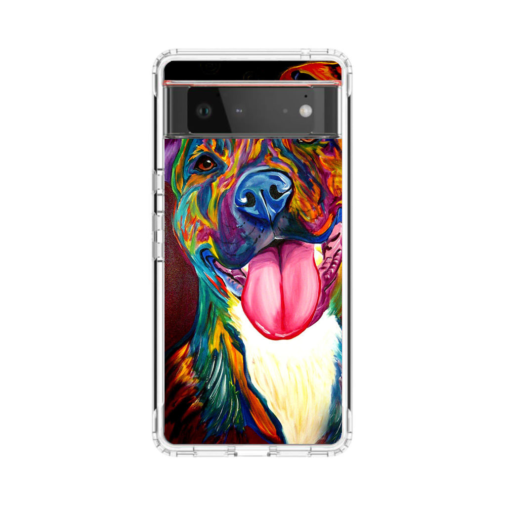 Pitbull Painting Art Google Pixel 6 Case