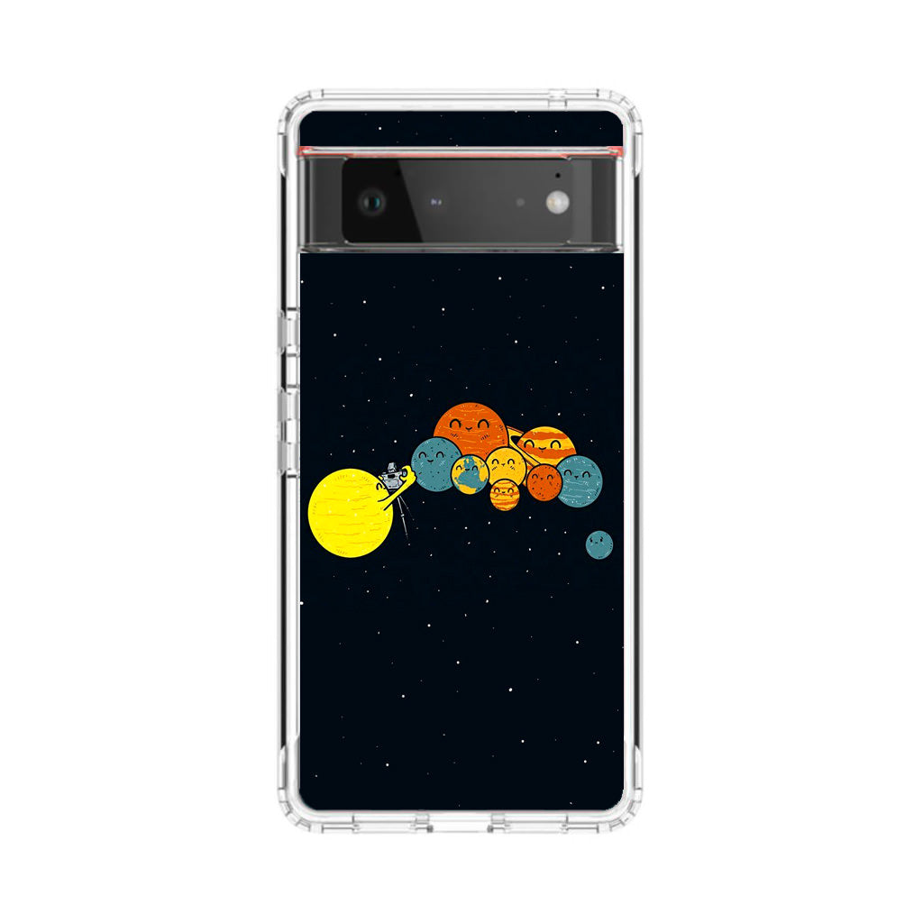 Planet Cute Illustration Google Pixel 6 Case