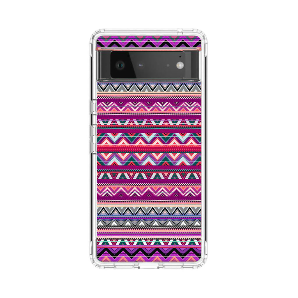 Purple Aztec Art Google Pixel 6 Case