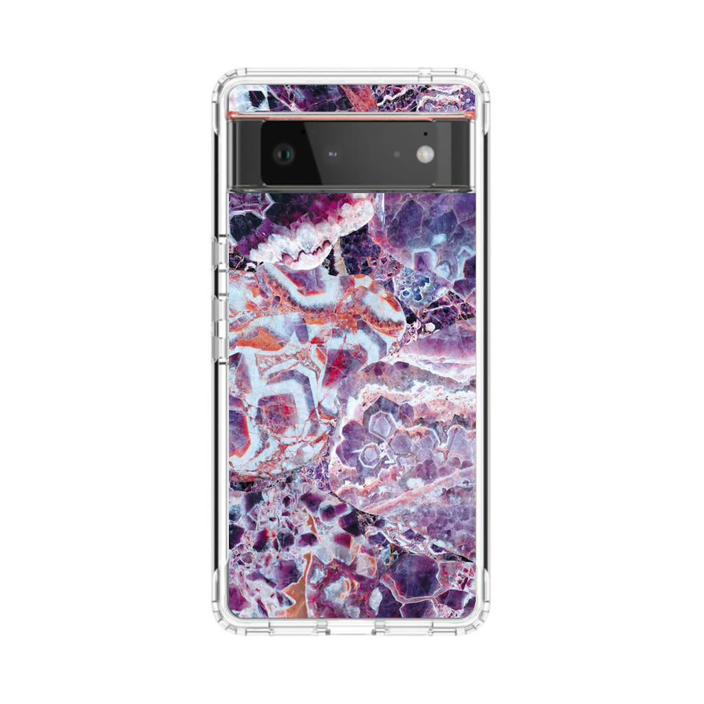 Purple Marble Google Pixel 6 Case