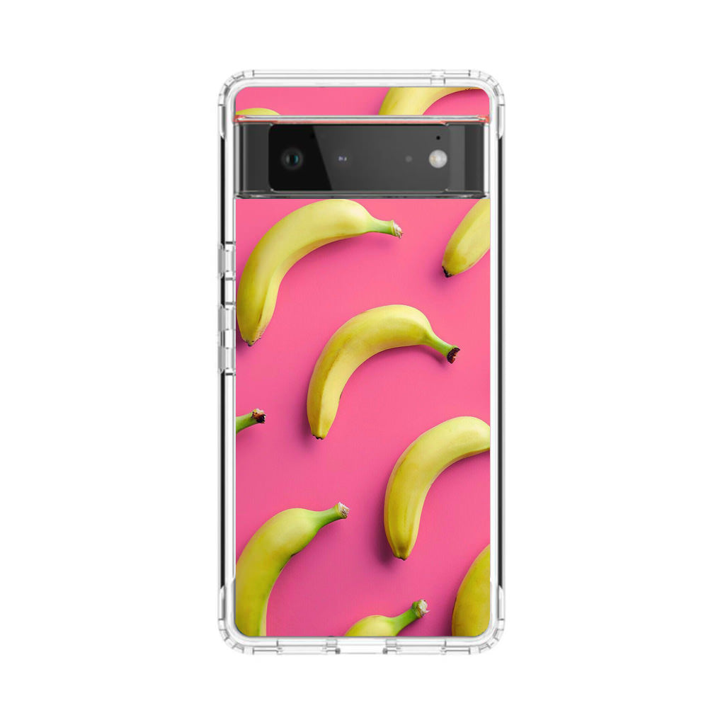 Real Bananas Fruit Pattern Google Pixel 6 Case