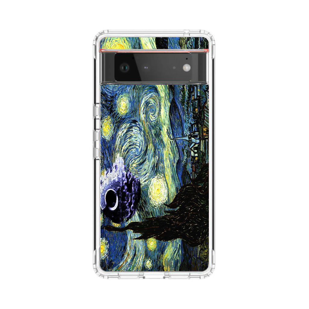 Skellington on a Starry Night Google Pixel 6 Case