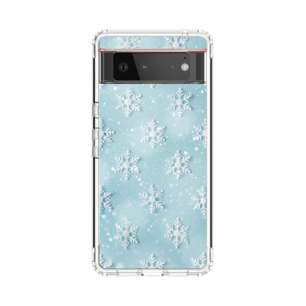 Snowflakes Pattern Google Pixel 6 Case