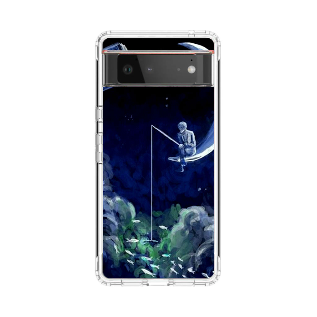 Tardis Walking To The Moon Google Pixel 6 Case