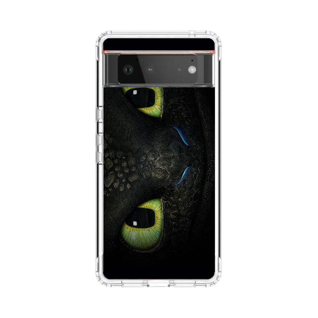 Toothless Dragon Eyes Close Up Google Pixel 6 Case