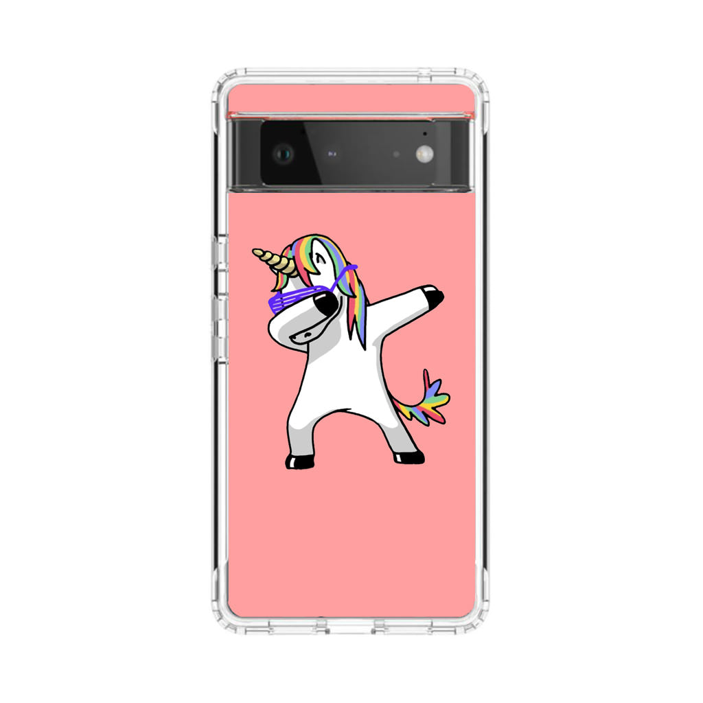 Unicorn Dabbing Pink Google Pixel 6 Case