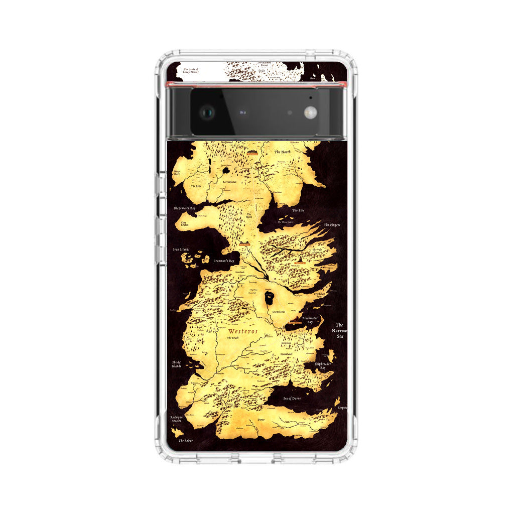 Westeros Map Google Pixel 6 Case