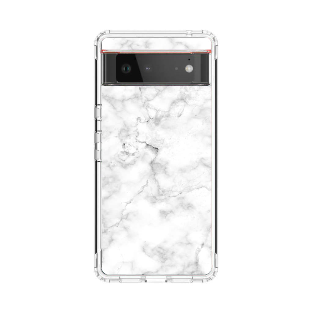 White Marble Google Pixel 6 Case