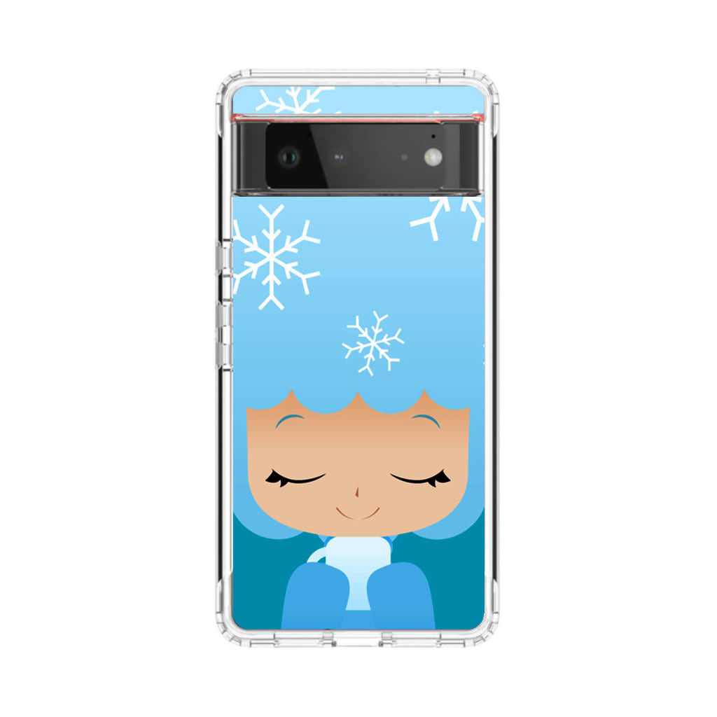 Winter Afro Girl Google Pixel 6 Case