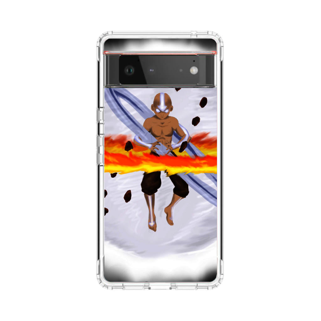 Avatar Aang Controls Four Elements Google Pixel 6 Case