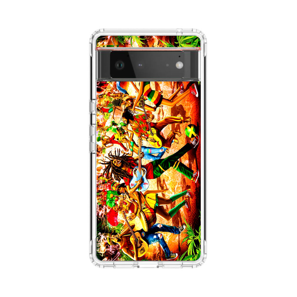 Bob Marley Reggae Google Pixel 6 Case