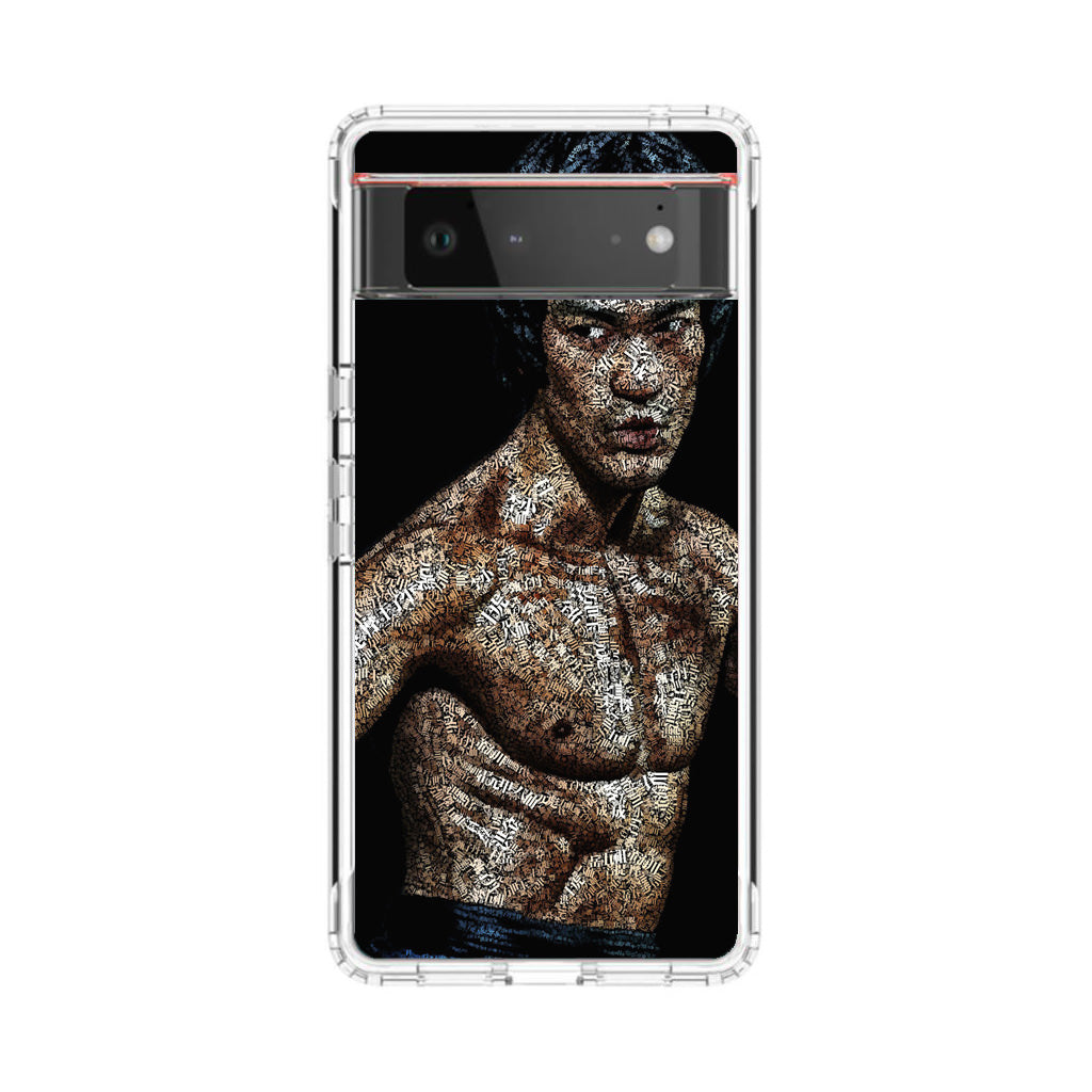 Bruce Lee Typograph Google Pixel 6 Case