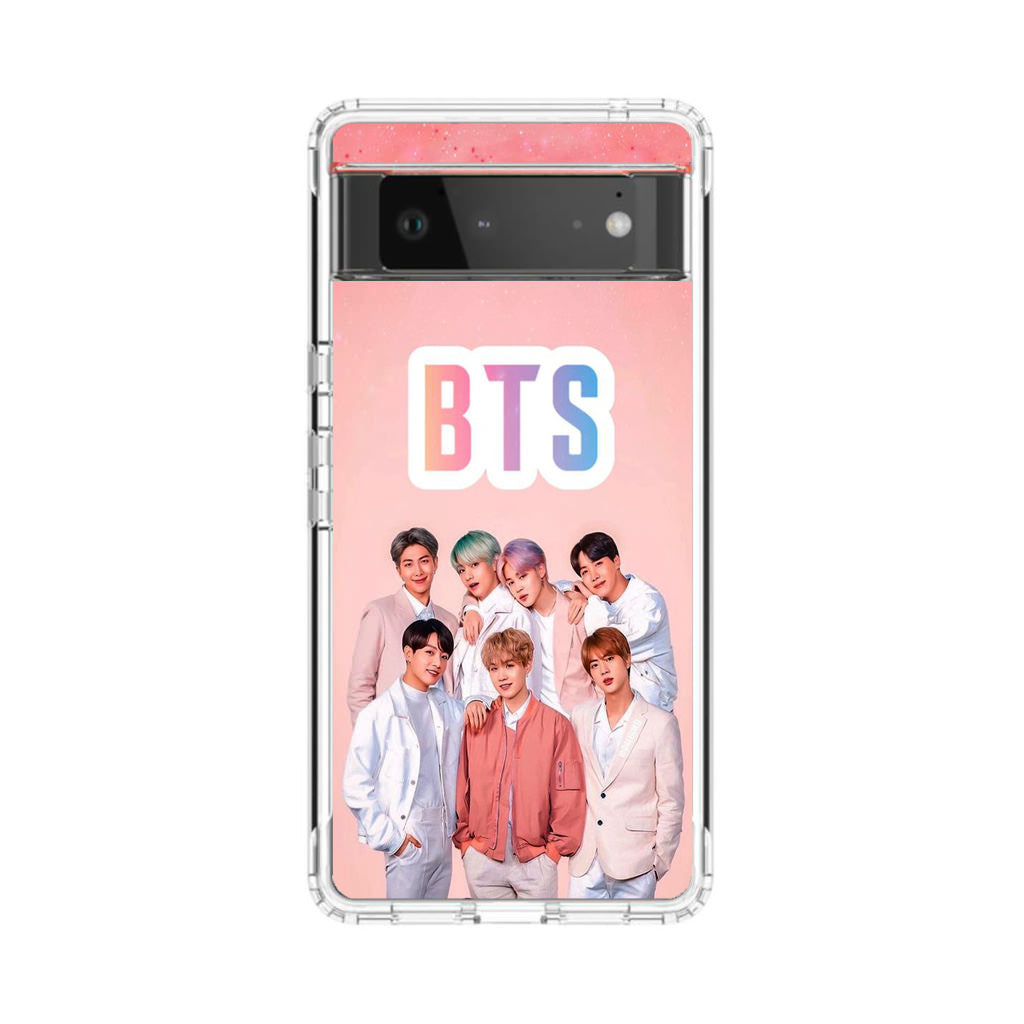 BTS Member in Pink Google Pixel 6 Case