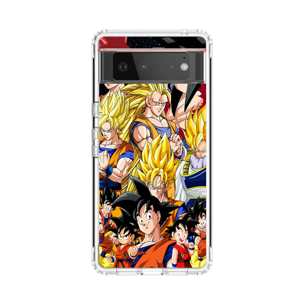 Dragon Ball Z Son Goku Transformation Google Pixel 6 Case