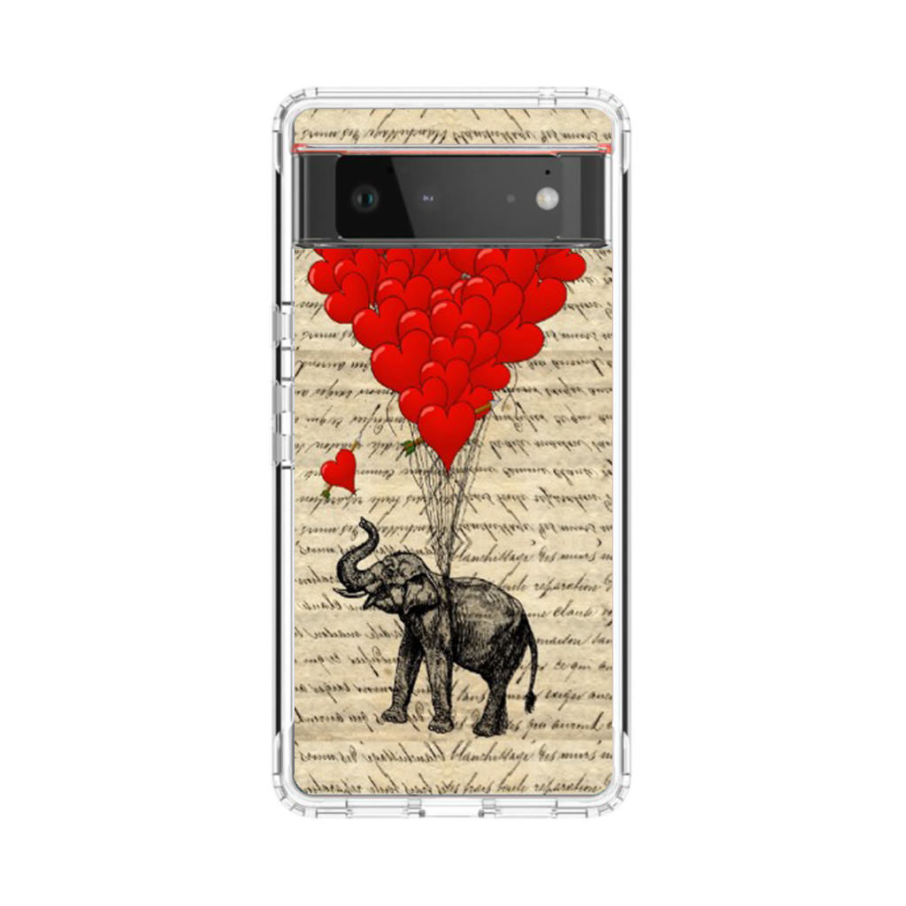 Elephant And Heart Google Pixel 6 Case