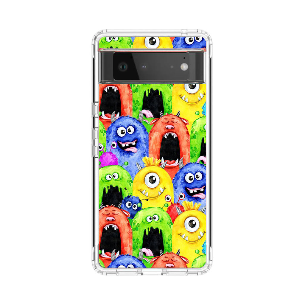 Monster Watercolor Art Google Pixel 6 Case