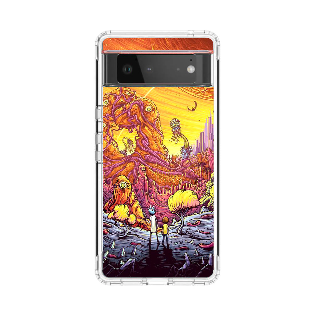 Rick And Morty Alien Planet Google Pixel 6 Case