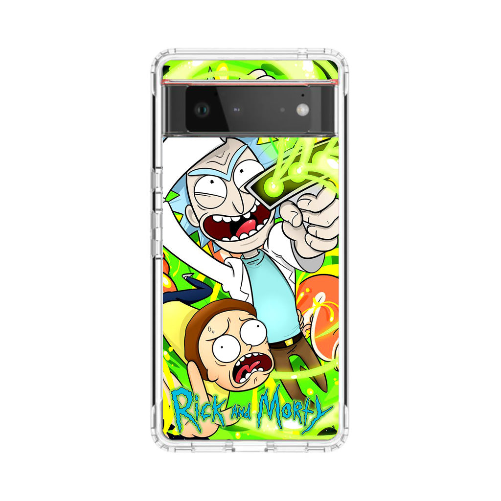 Rick And Morty Shoot Portal Gun Google Pixel 6 Case