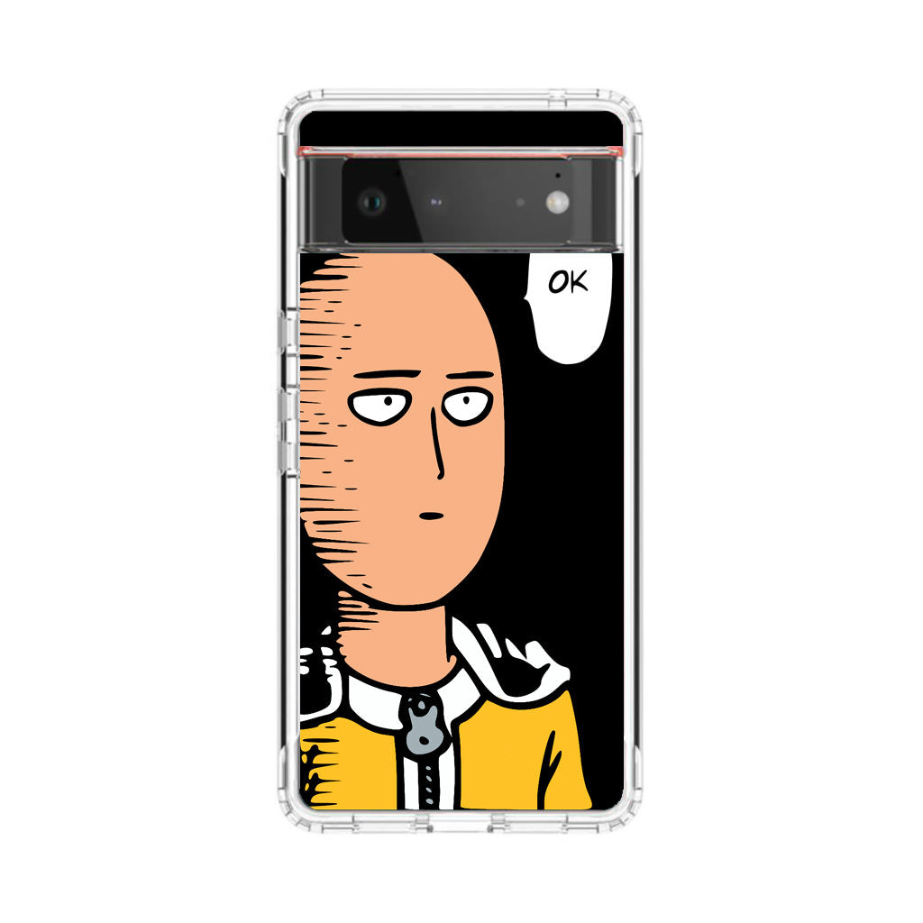 Saitama Poker Face Google Pixel 6 Case