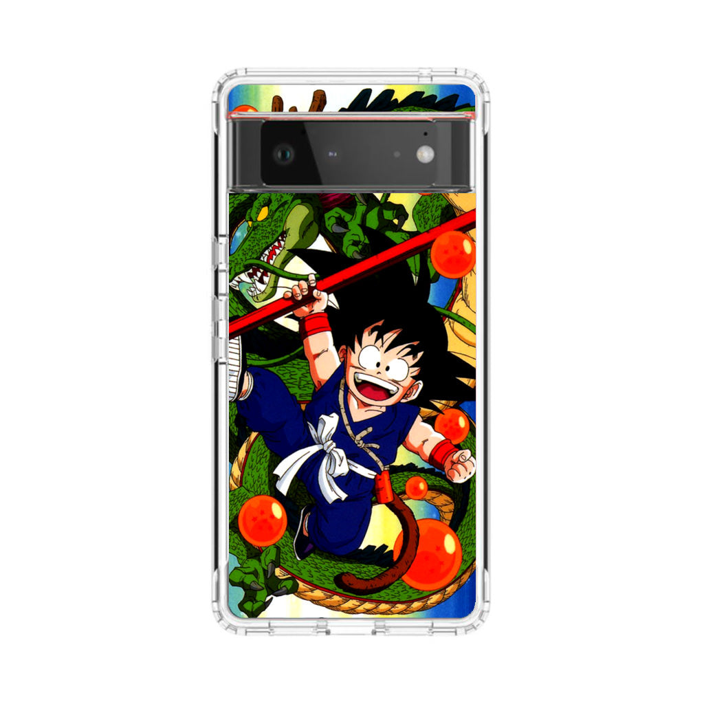 Shenlong And Little Goku Dragon Ball Google Pixel 6 Case