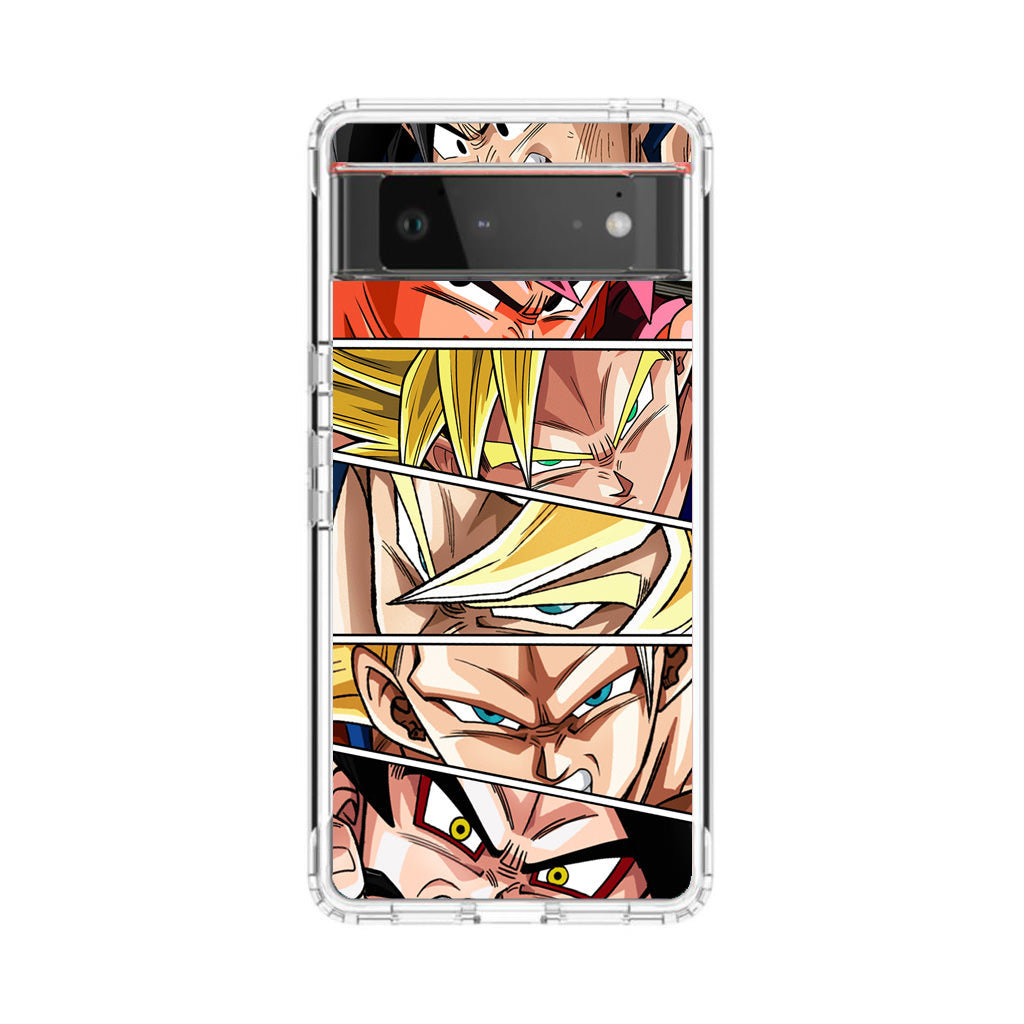 Son Goku Forms Google Pixel 6 Case