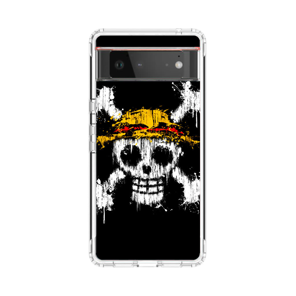 Straw Hat Pirate Logo Paint Google Pixel 6 Case